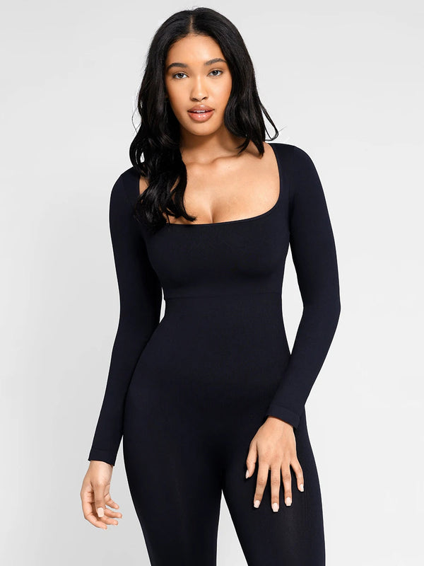 Seamless Flared-Leg Jumpsuit Winteres