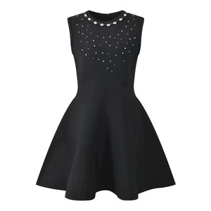 Lace-Up Shoulder Knit Dress Set Winteres