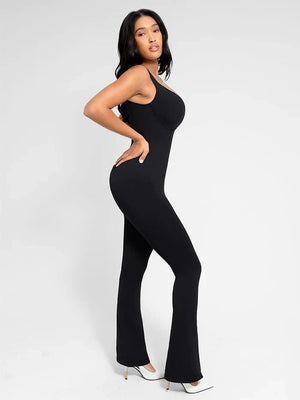 Square-Neck U-Back Jumpsuit Winteres