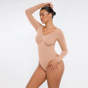 Seamless Tummy-Control Thong Bodysuit Winteres