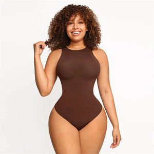 Round-Neck Shaping Jumpsuit Winteres