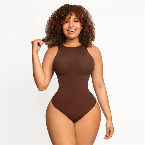 Round-Neck Shaping Jumpsuit Winteres