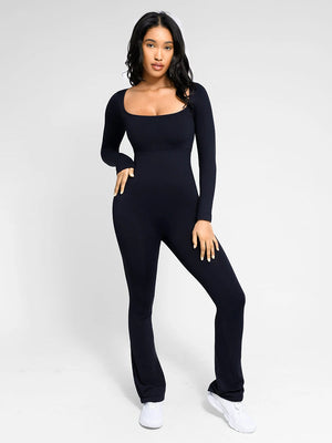 Seamless Flared-Leg Jumpsuit Winteres