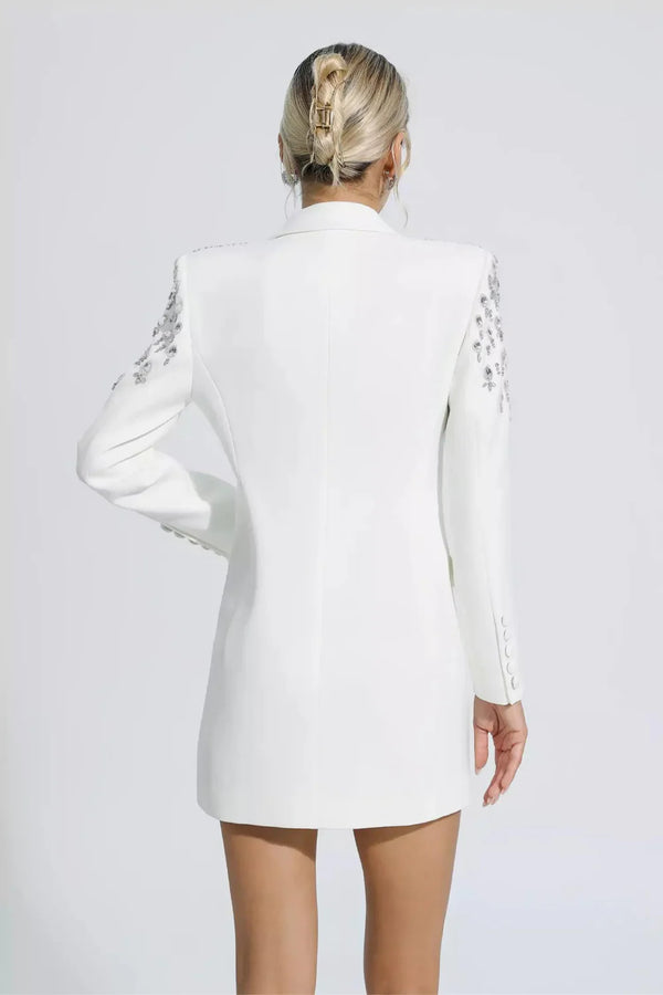 The Bejeweled Shoulder Blazer Dress Winteres