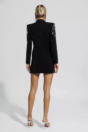 The Bejeweled Shoulder Blazer Dress Winteres