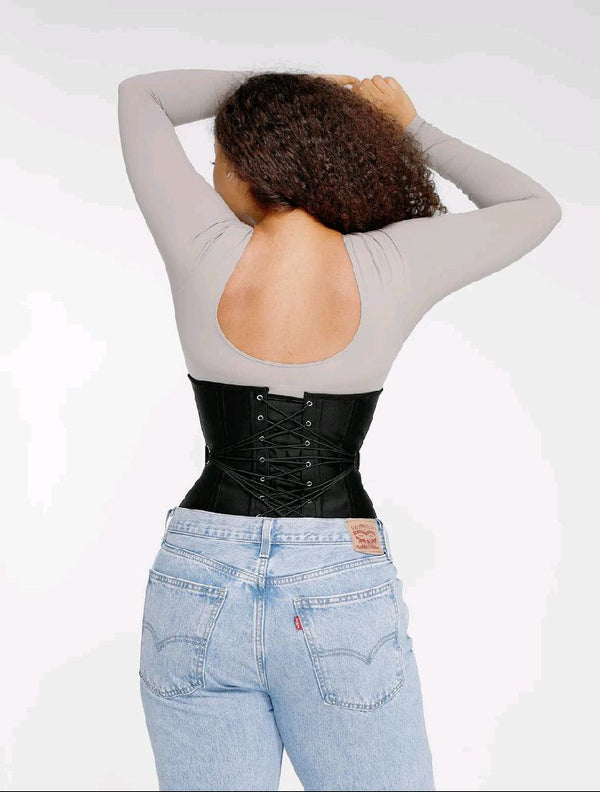 Lacing-Up Latex Waist Slimmer Winteres