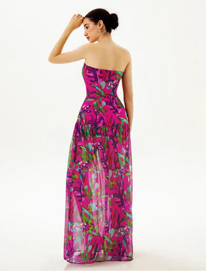 Mesmine colorful long dress Winteres