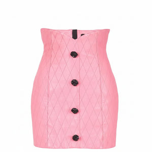 Leather Jacket & Mini Skirt Set Winteres