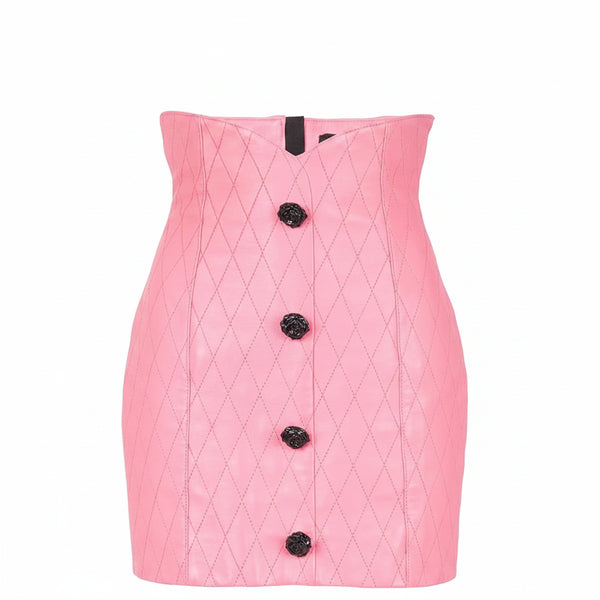 Leather Jacket & Mini Skirt Set Winteres