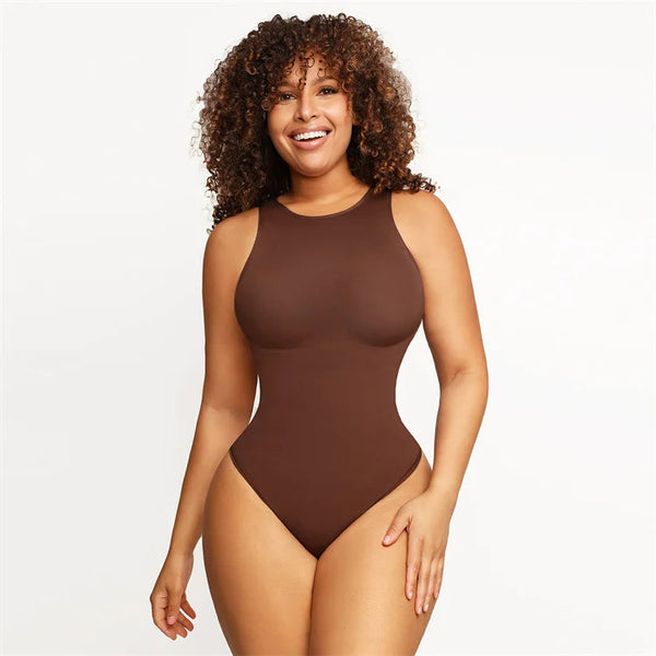 Round-Neck Shaping Jumpsuit Winteres