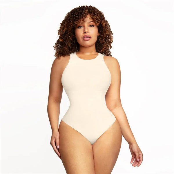 Round-Neck Shaping Jumpsuit Winteres