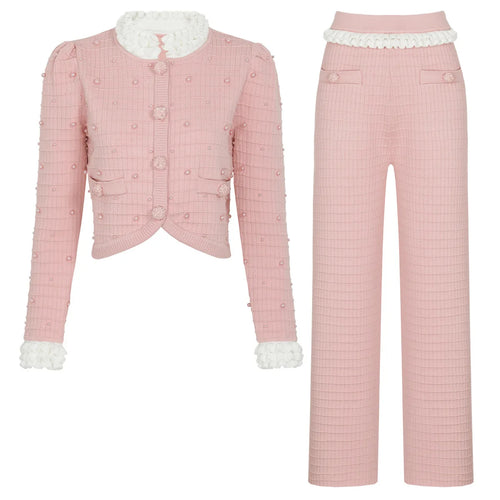 Couture Beaded Knit Suit Winteres