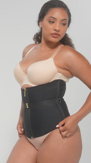 Lacing-Up Latex Waist Slimmer