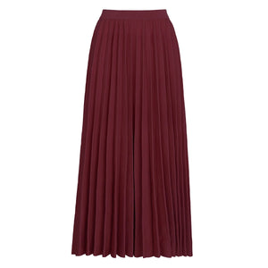 Slim Knit Sweater & Pleated Skirt Set Winteres
