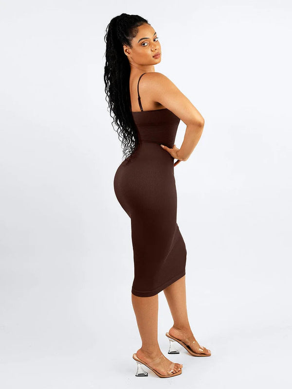 Sleeveless Bodycon Shaping Midi Dress Winteres