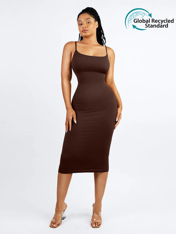 Sleeveless Bodycon Shaping Midi Dress Winteres