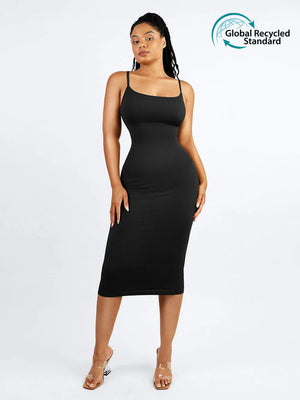 Sleeveless Bodycon Shaping Midi Dress Winteres
