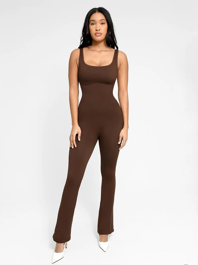 Square-Neck U-Back Jumpsuit Winteres
