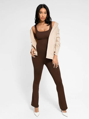 Square-Neck U-Back Jumpsuit Winteres