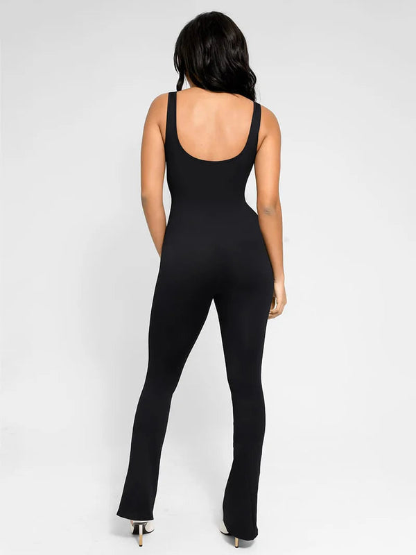 Square-Neck U-Back Jumpsuit Winteres