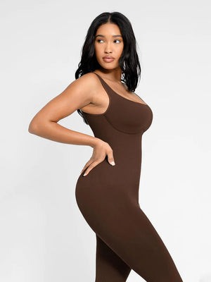 Square-Neck U-Back Jumpsuit Winteres