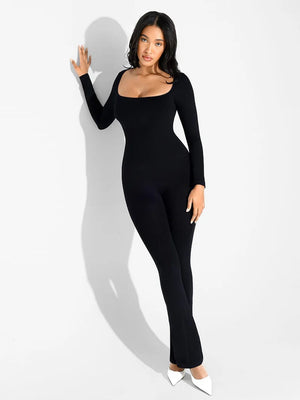 Seamless Flared-Leg Jumpsuit Winteres