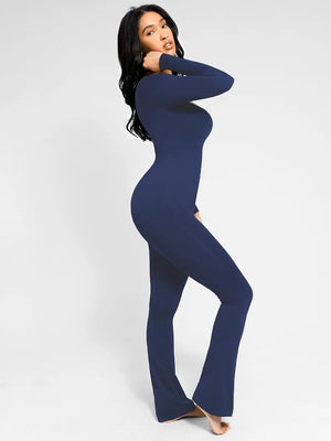 Seamless Flared-Leg Jumpsuit Winteres