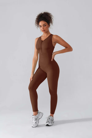 Zip-Up Shaping Sports Suit Winteres