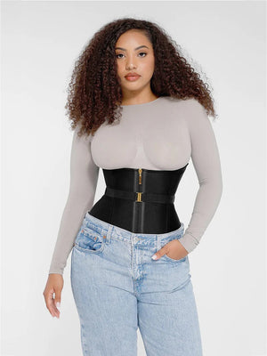 Lacing-Up Latex Waist Slimmer Winteres